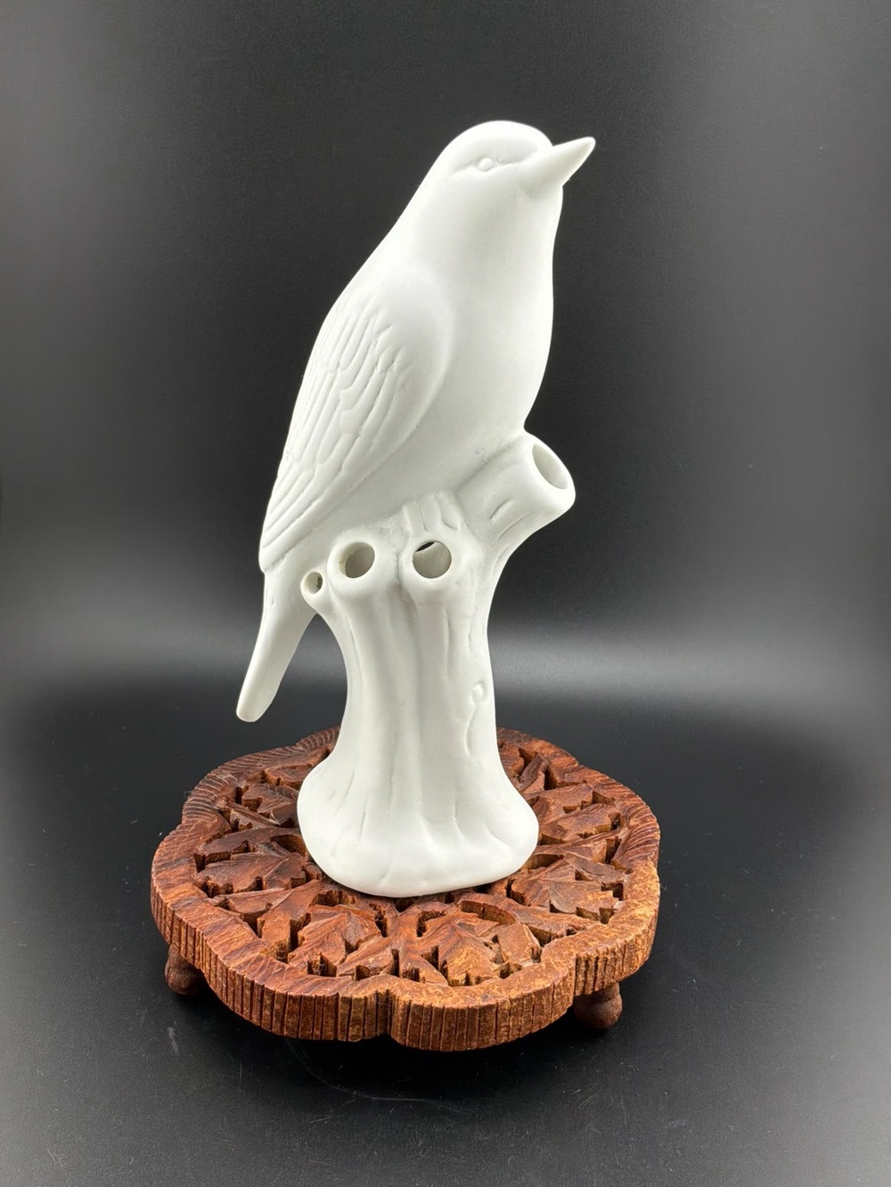 porcelain "Bird Vase" from Chive designed to hold flowers